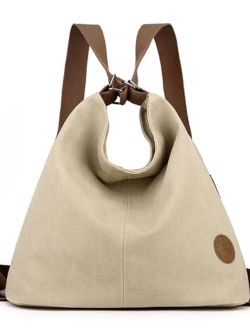 Convertible Backpack Canvas Tote Handbag Casual Purse Shoulder Bag for Women